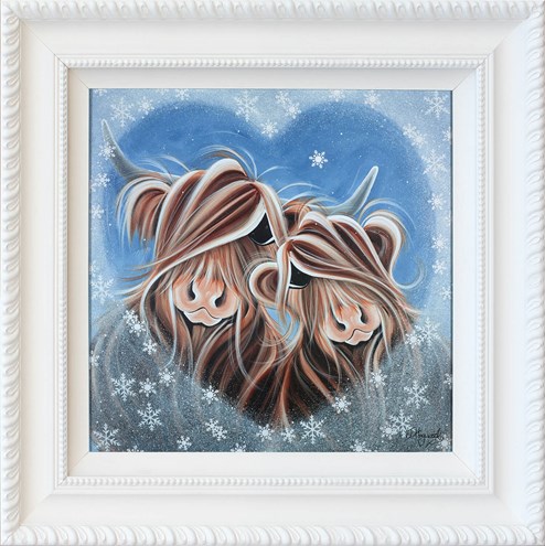 Baby it's Cold Outside by Jennifer Hogwood - Framed Limited Edition Embellished Canvas
